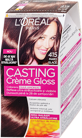 Vopsea păr 415 Maron Glac L'ORÉAL PARiS CASTING Crème Gloss
