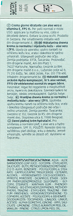 Hidratáló nappali arckrém normál és vegyes bőrre, FF15 fényvédelemmel Balea