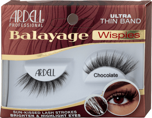 Künstliche Wimpern Balayage Wispies Chocolate (1 Paar) ARDELL