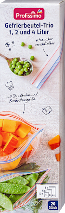 Zestaw woreczków strunowych do mrożenia 3 rozmiary Profissimo
