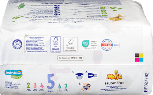 Pannolini ecologici misura 5 (10-16 kg) babylove nature