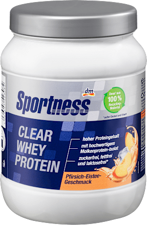 Whey Protein Pulver Pfirsich Eistee Sportness