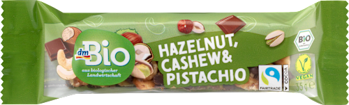 Nussriegel Hazelnut, Cashew & Pistachio dmBio