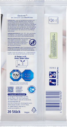 Nedves képernyőtisztító kendő Denkmit