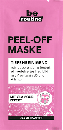 Glitzer Peel-Off-Gesichtsmaske BE ROUTINE