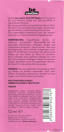 Glitzer Peel-Off-Gesichtsmaske BE ROUTINE