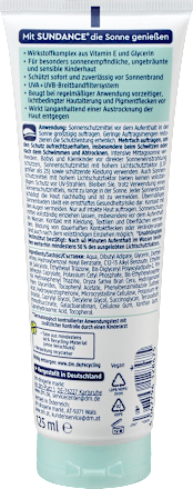 Sonnencreme Kids Sensitiv LSF 50 SUNDANCE