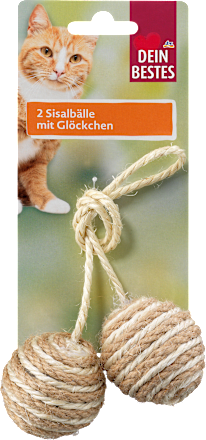 Katzenspielzeug Sisabälle mit Glöckchen Dein Bestes