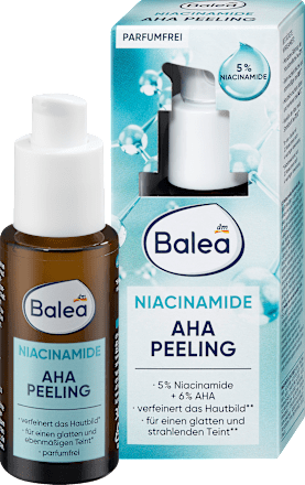 pleťový peeling Niacinamid AHA Balea