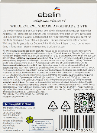 Augenpads Let Your Dreams Blossom (1 Paar) ebelin