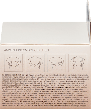 Mellemelő szalag Beige, 5 m x 5 cm ebelin