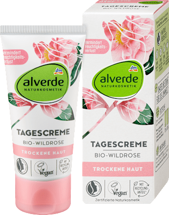 Cremă de față de zi cu trandafir sălbatic alverde NATURKOSMETIK