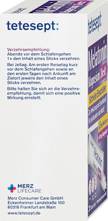 Melatonin + Magnesium Direkt Sticks tetesept