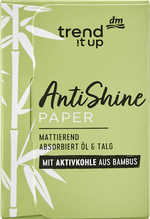 Mattierendes Papier Anti Shine mit Aktivkohle trend !t up