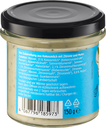 Creme Dessert Zitrone-Mohn dmBio