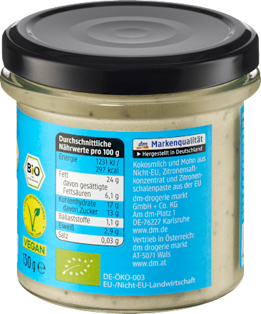 Creme Dessert Zitrone-Mohn dmBio