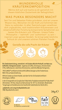 Kräutertee Zitrone & Ingwer mit feiner Manuka-Honignote pukka