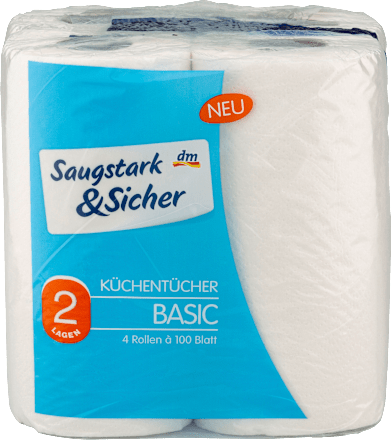 Küchenrolle Basic 2-lagig Saugstark&Sicher