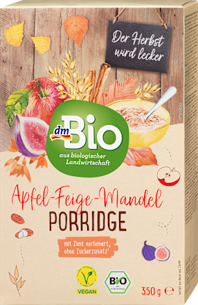 Porridge Apfel-Feige-Mandel dmBio