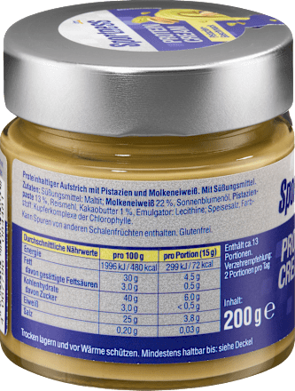 Crema proteica gusto pistacchio Sportness