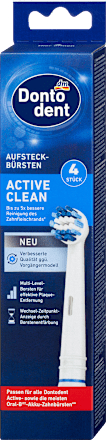 Náhradné hlavice na elektrickú kefku Active Clean Dontodent