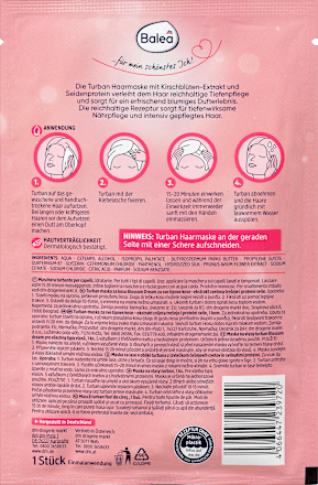 Blossom Dream Turban Haarmaske Balea