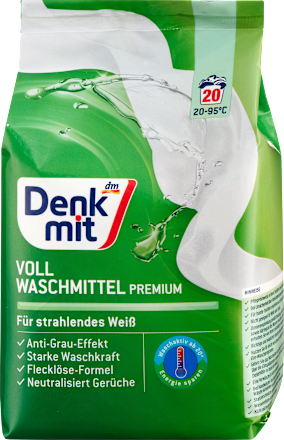 Detergent rufe albe pudră Ultra 20 spălări Denkmit