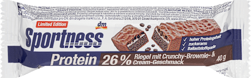 Proteinriegel Crunchy-Brownie & Cream Sportness