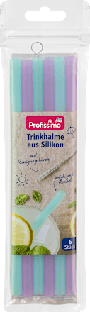 Trinkhalme aus Silikon sortiert Profissimo