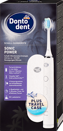 elektrický zubní kartáček Sonic Power s cestovním pouzdrem Dontodent