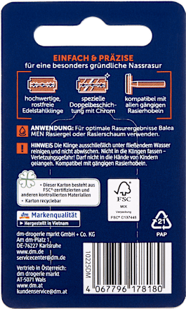 Rezilo za britje CLASSIC Balea MEN