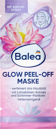 Gesichtsmaske Peel-Off Glow (2 x 8 ml) Balea