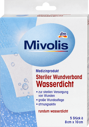 Steril vízálló sebtapasz 8cmx10cm  Mivolis