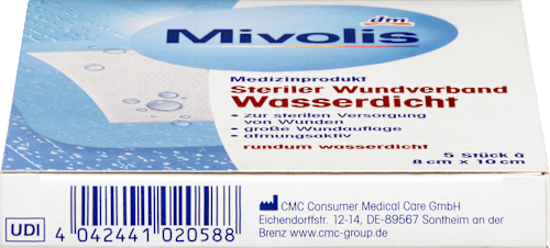 Steril vízálló sebtapasz 8cmx10cm  Mivolis