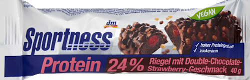 Proteinriegel Double Chocolate Strawberry Sportness