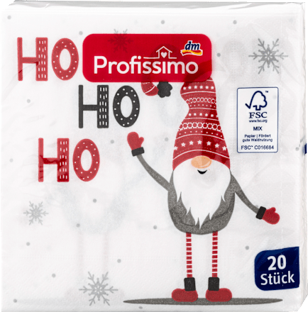 Servietten HoHoHo (33x33 cm) Profissimo