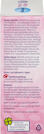 Tablete Mama & Baby 2 Supliment alimentar cu vitamine, minerale, colină și acizi grași omega-3 Mivolis