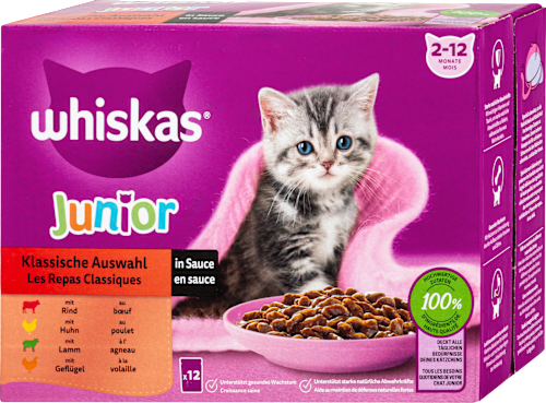 Nassfutter Katze Junior Klassische Auswahl Whiskas