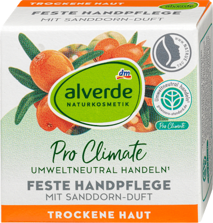Handcreme Fest mit Sanddorn-Duft alverde NATURKOSMETIK