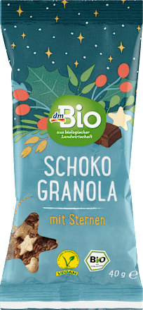 Knuspermüsli Schoko Granola mit Sternen dmBio