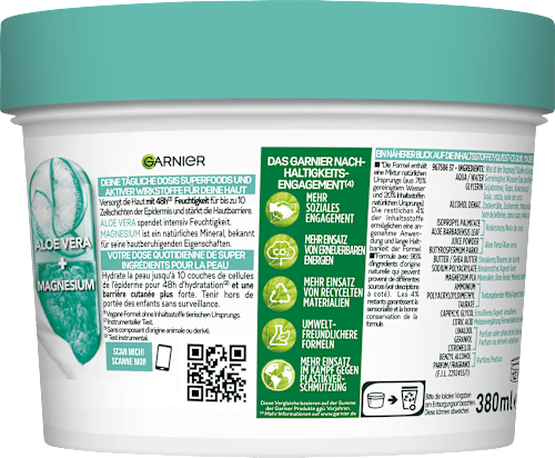 Body Creme Superfood Körperpflege Aloe Vera GARNIER Body