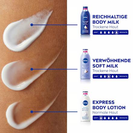 Körpermilch trockene Haut  NIVEA