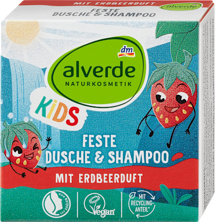 Trdo milo za otroke jagoda alverde NATURKOSMETIK