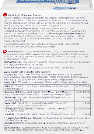 Kopalna sol iz Mrtvega morja, 3 x 500 g  Mivolis