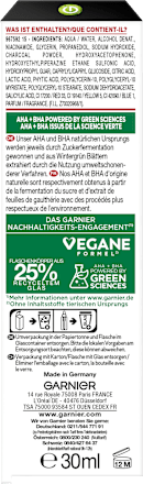 Serum Anti-Unreinheiten AHA + BHA Kohle Garnier Skin Active