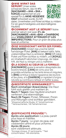 Serum Anti-Unreinheiten AHA + BHA Kohle Garnier Skin Active