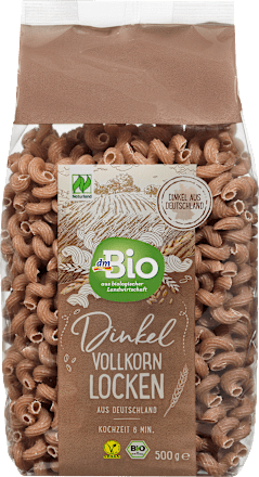 Nudeln Locken aus Dinkel Vollkorn dmBio
