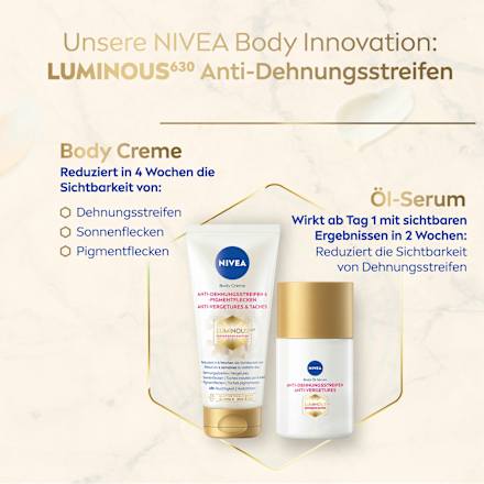 Körperöl Luminous Anti-Dehnungsstreifen NIVEA