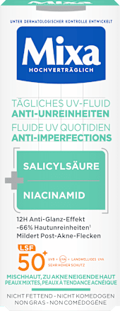 Gesichtsfluid Anti-Unreinheiten LSF 50+ Mixa