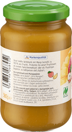 Fruchtmark Apfel mit Mango dmBio